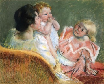 メアリー・カサット Painting - 母と子供たち 母親の子供たち メアリー・カサット